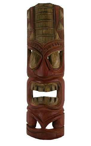 20" Lucky Red Tiki Mask